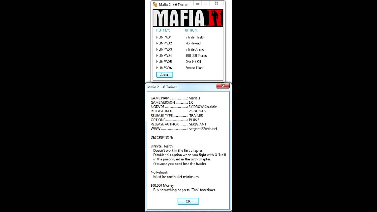 mafia 2 1.0.0.1 trainer